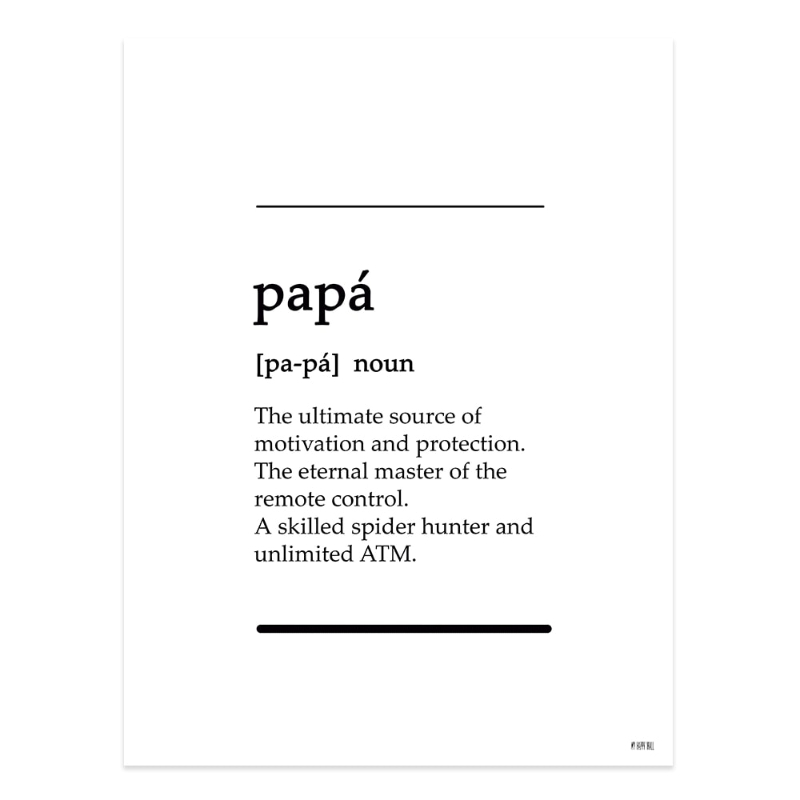 Lámina Papá