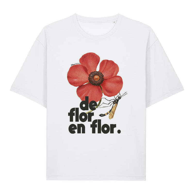 Camiseta De Flor En Flor... Blanco