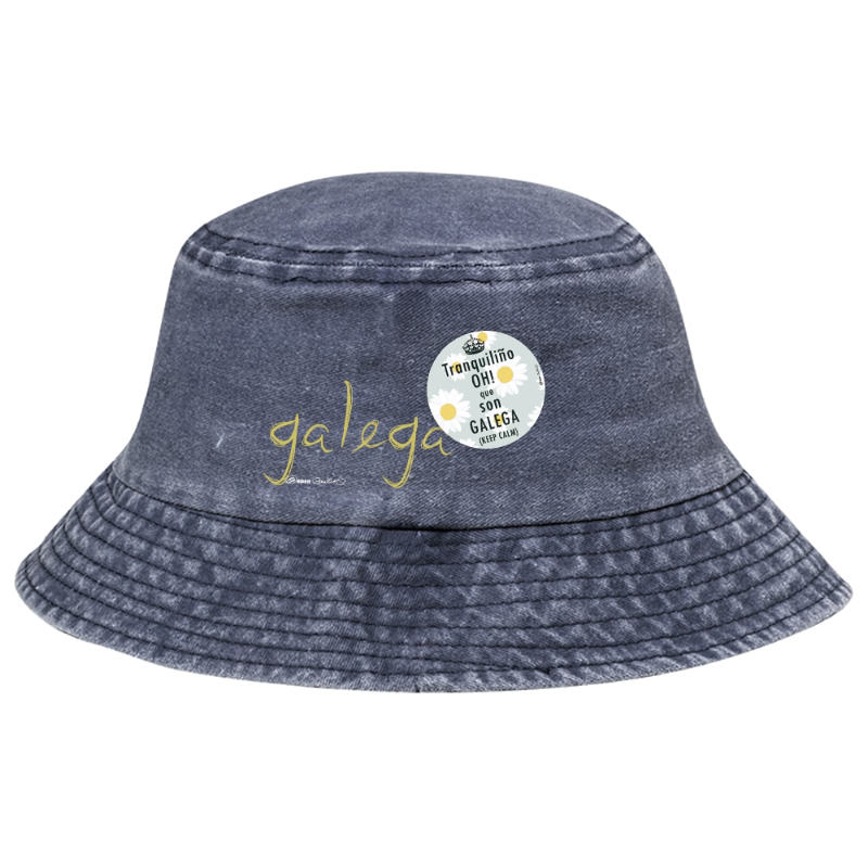 Desgastado azul con chapa Tranquiño