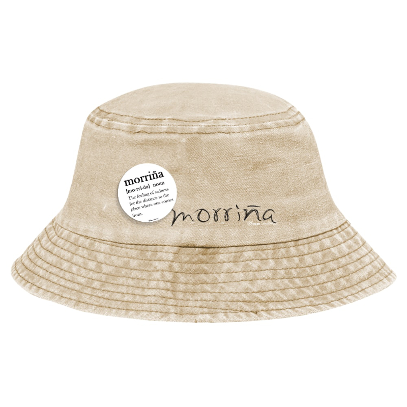 Desgastado marrón con chapa Morriña